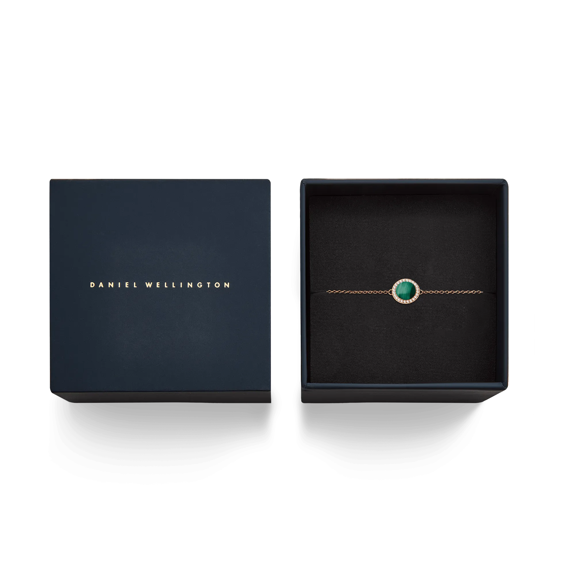 Audrey Bracelet Malachite Rose Gold
