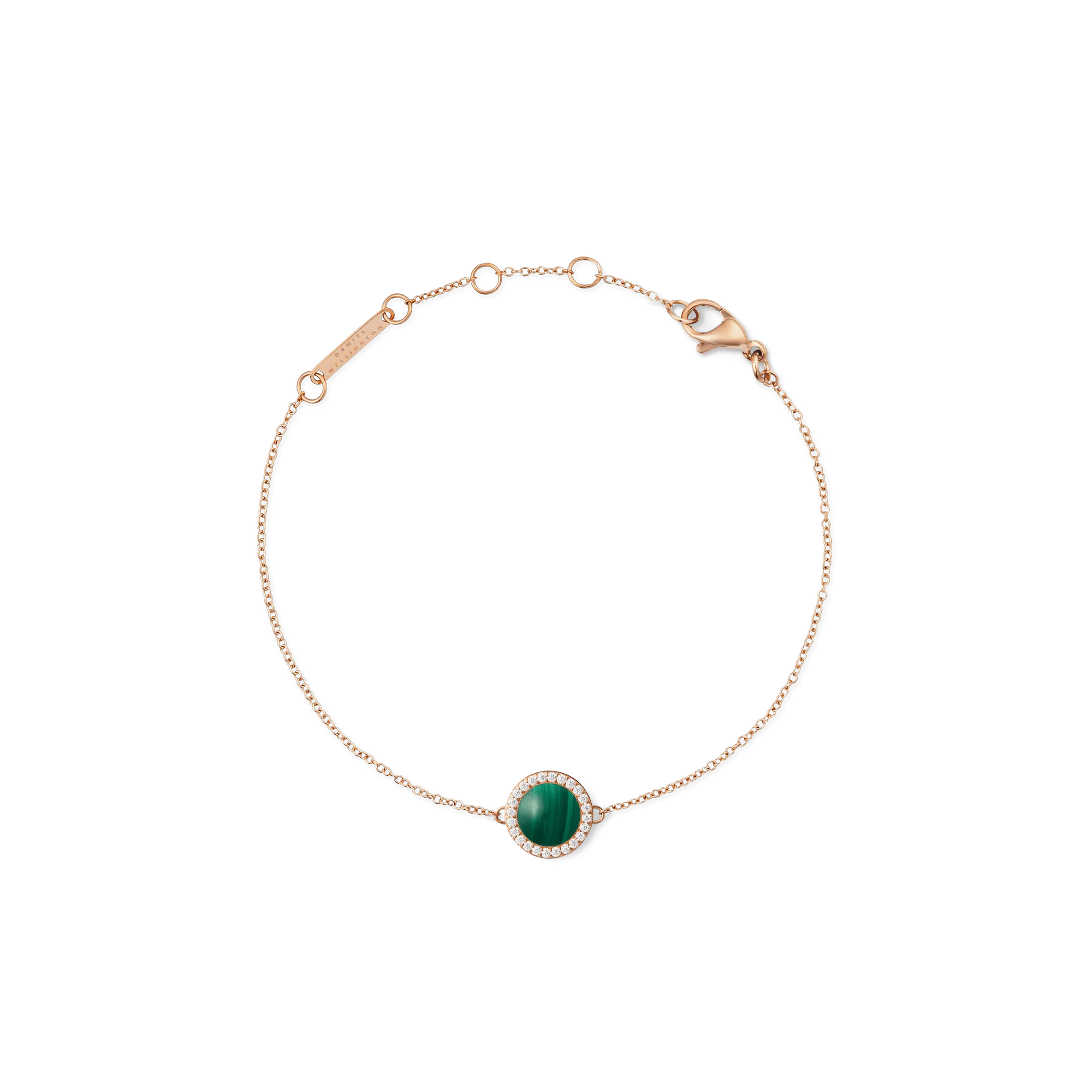 Audrey Bracelet Malachite Rose Gold