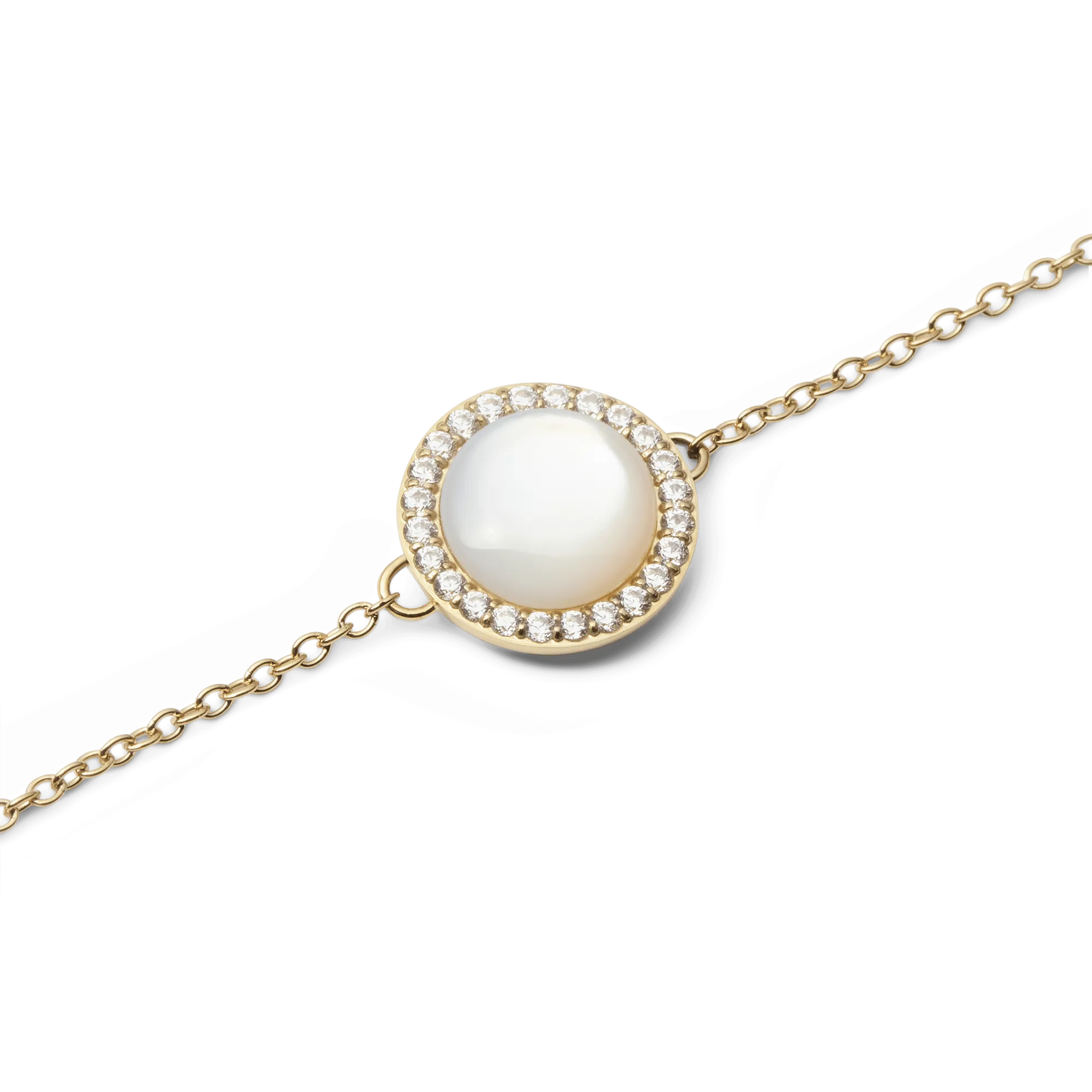 Audrey Bracelet Mother of Pearl Gold