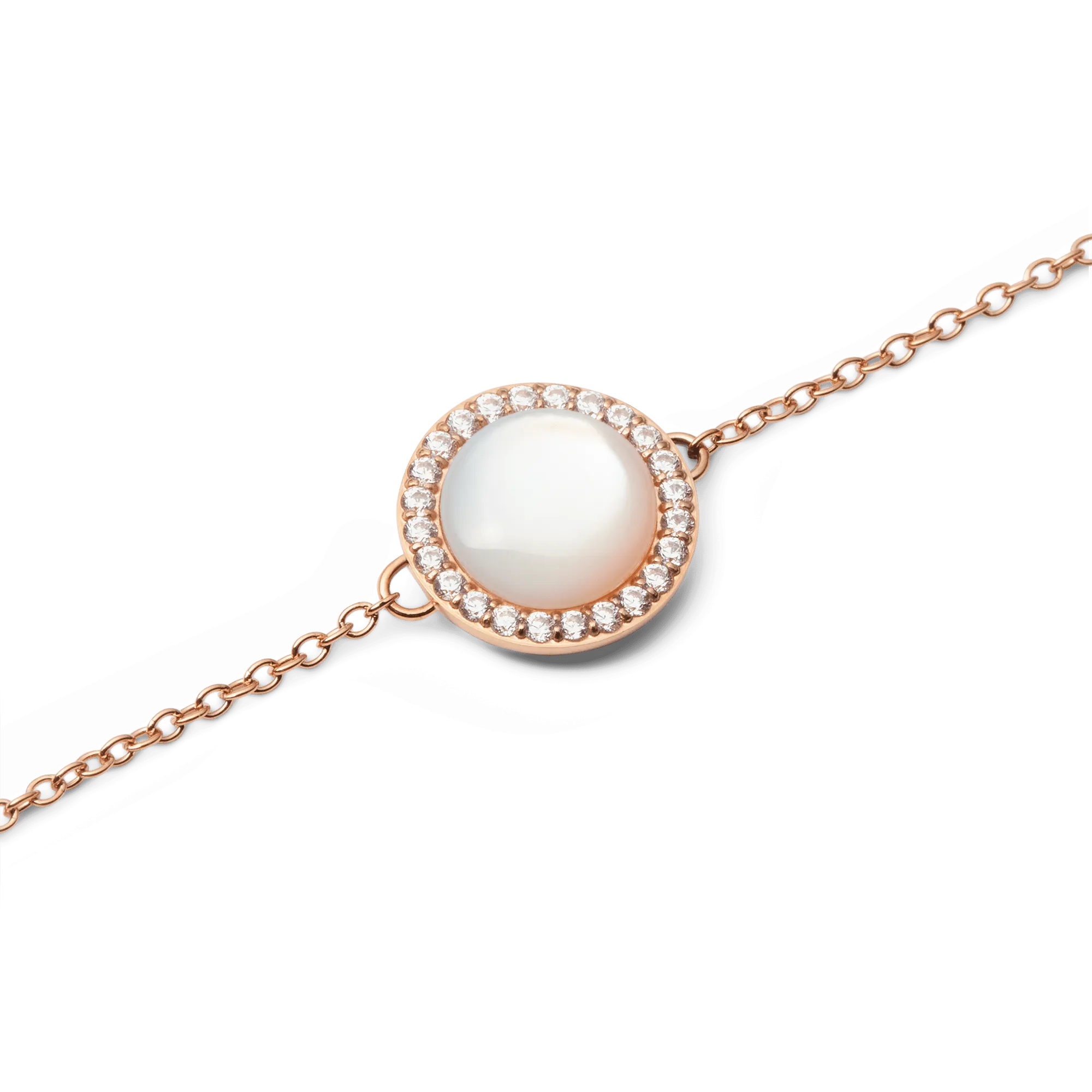 Audrey Bracelet Mother of Pearl Rose Gold