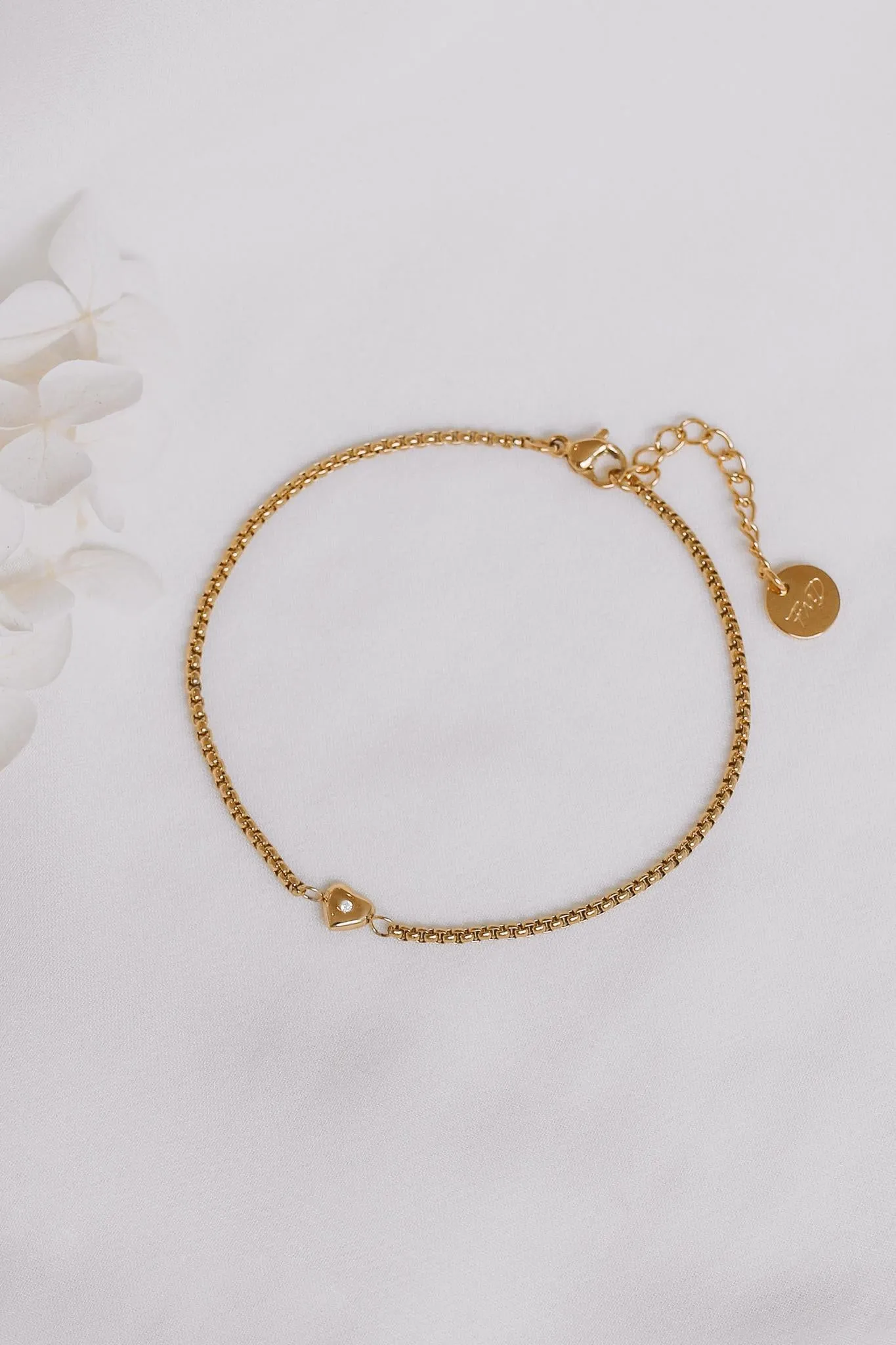 Aviva - Stainless Steel Heart Bracelet