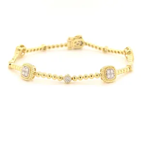 Beaded Diamond Bracelet