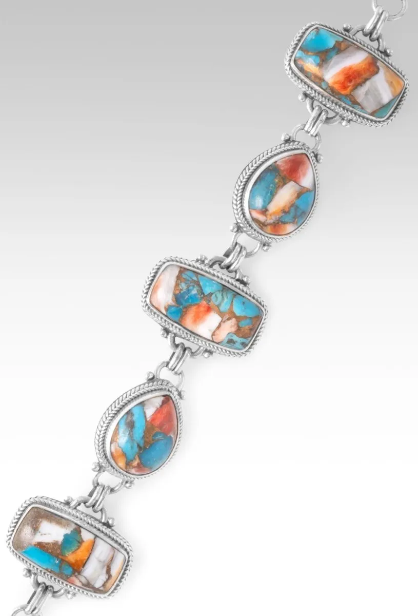 Beautiful World Bracelet II? in Kingman Turquoise Spiny Oyster