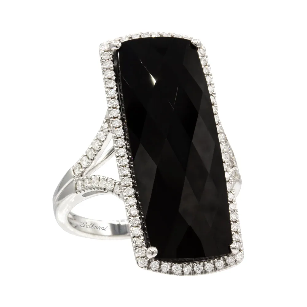 Bellarri 14k Black Onyx Ring with Diamonds