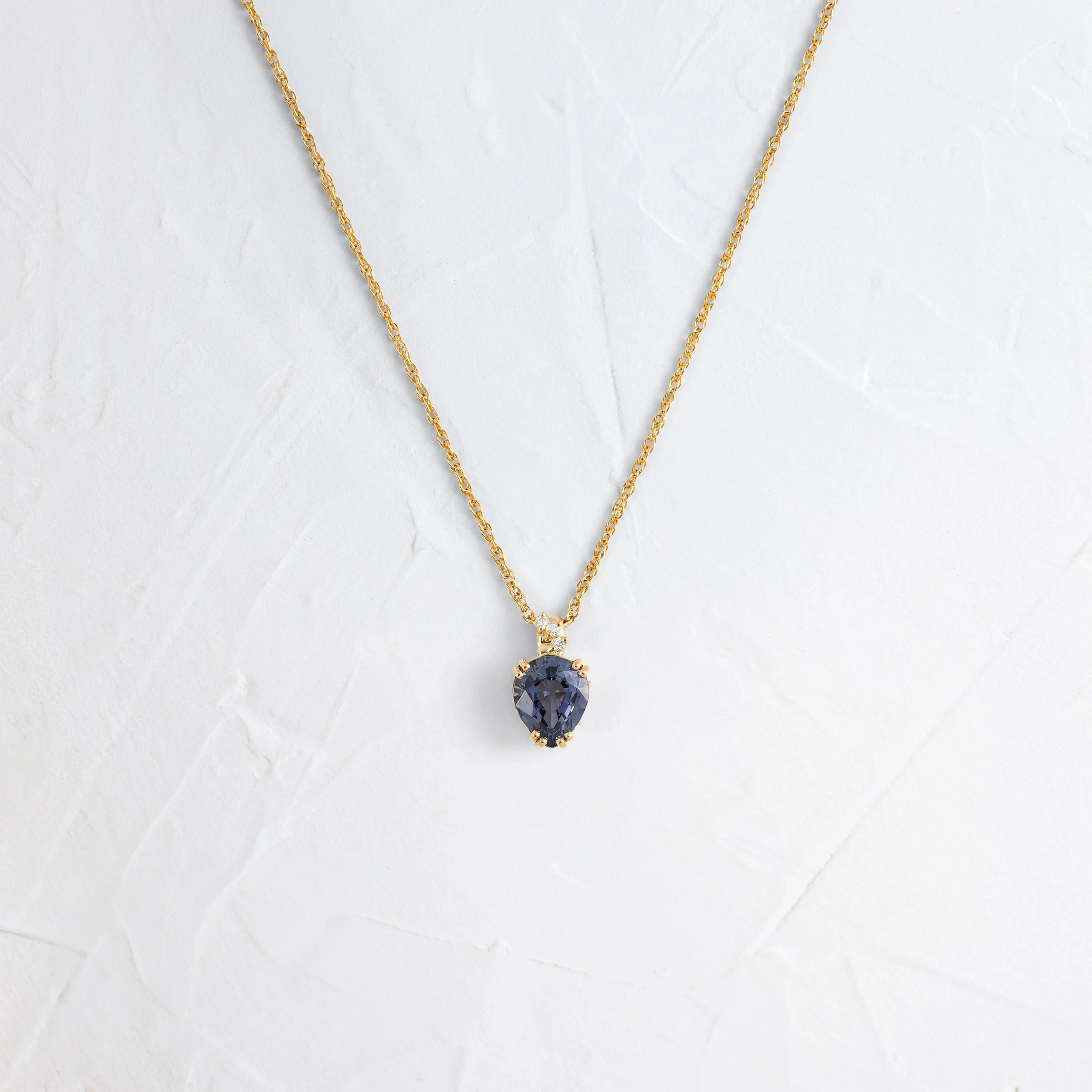 Bewilder Necklace, 0.88ct. Indigo Blue Spinel