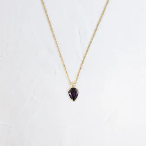 Bewilder Necklace, 0.95ct. Deep Purple Spinel