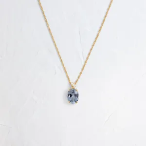 Bewilder Necklace, 1.41ct. Light Gray-Blue Spinel