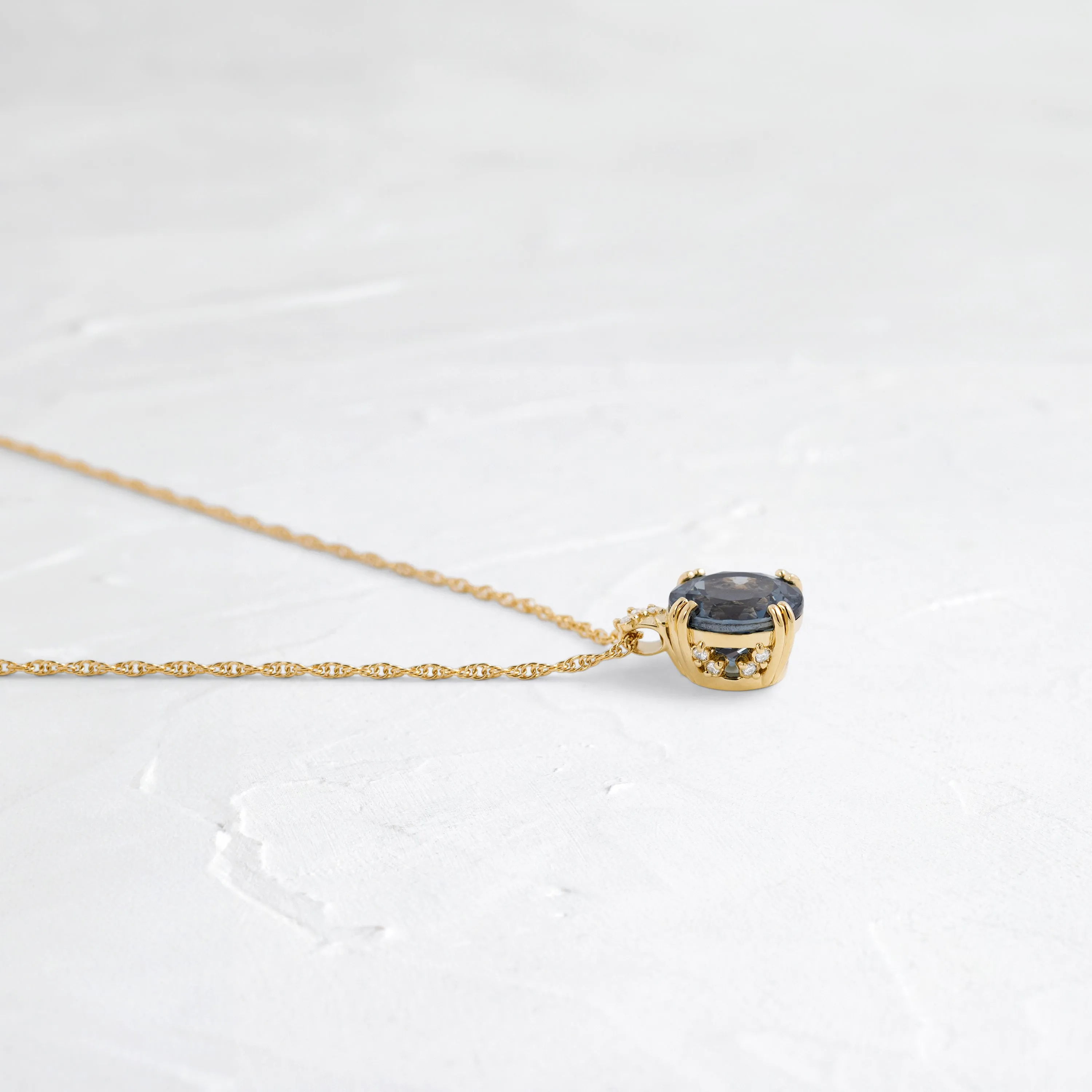 Bewilder Necklace, 2.5ct. Blue Spinel