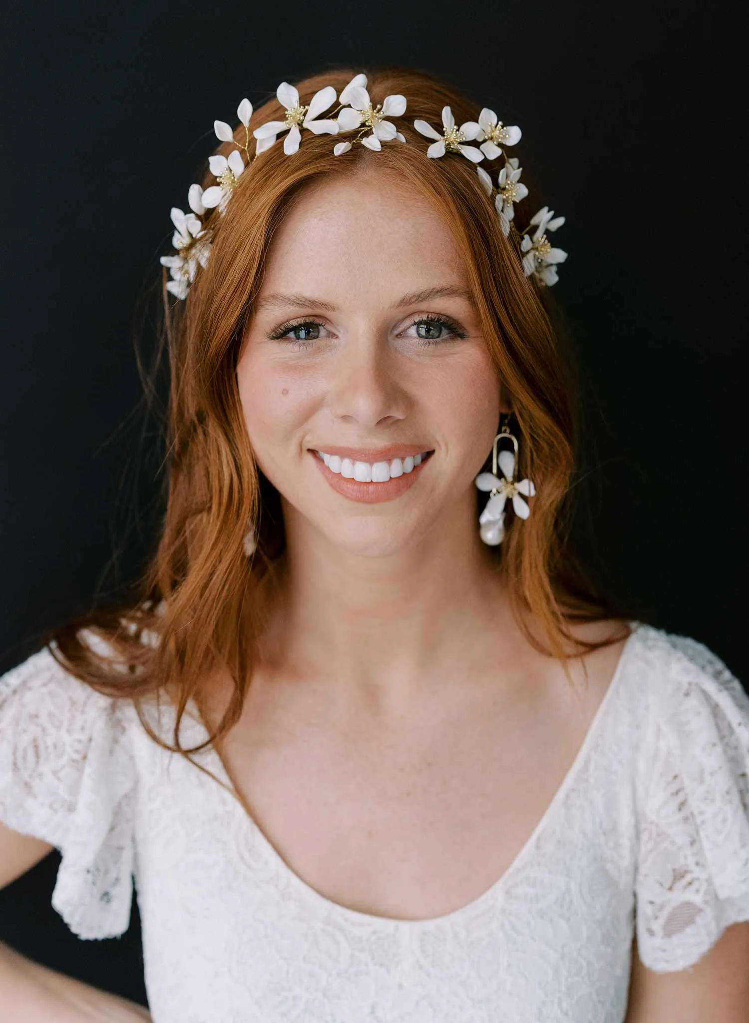 Blooming magnolia bridal hair vine - Style #2342