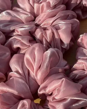 Blush Shimmer Pixie Scrunchie | Nish Hair X Threads by Dinckle