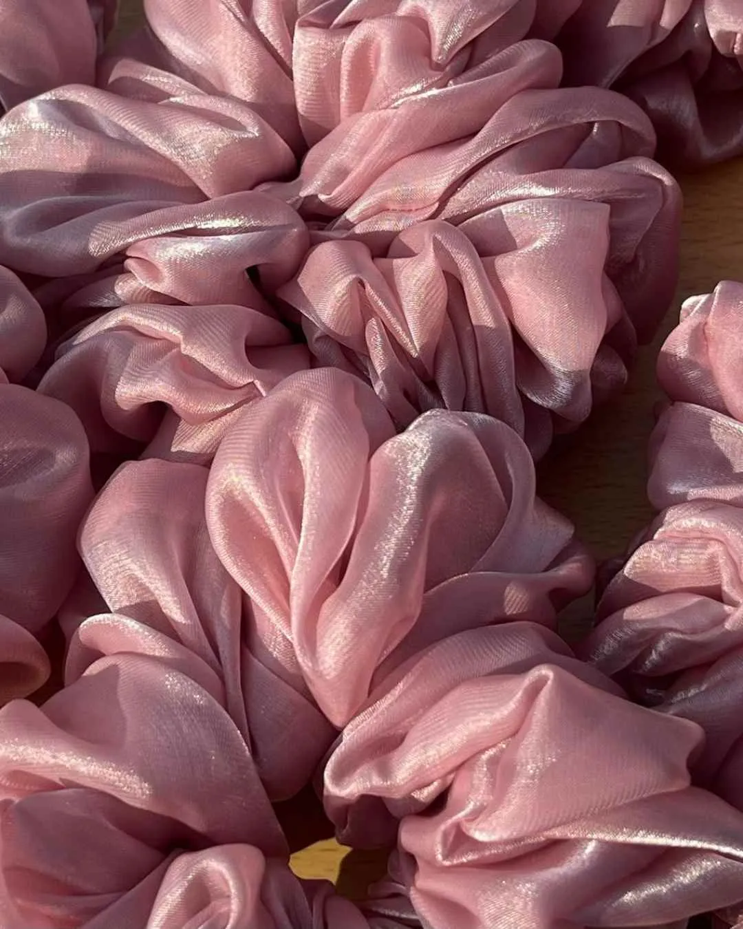 Blush Shimmer Pixie Scrunchie | Nish Hair X Threads by Dinckle