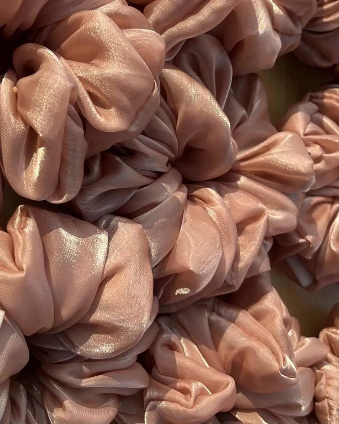 Brown Shimmer Pixie Scrunchie | Nish Hair X Threads by Dinckle