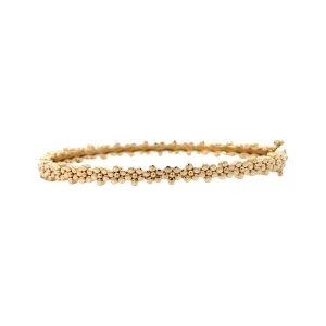 Buttercup Flower Hinged Bangle