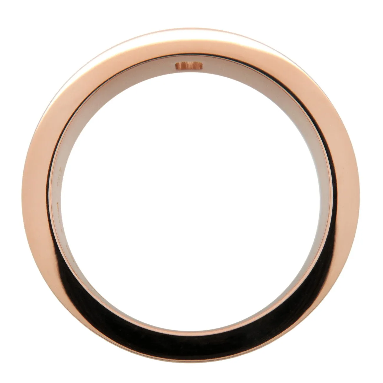 BVLGARI Double Logo 1P Diamond Ring 750PG Rose Gold US6 EU51.5 Used