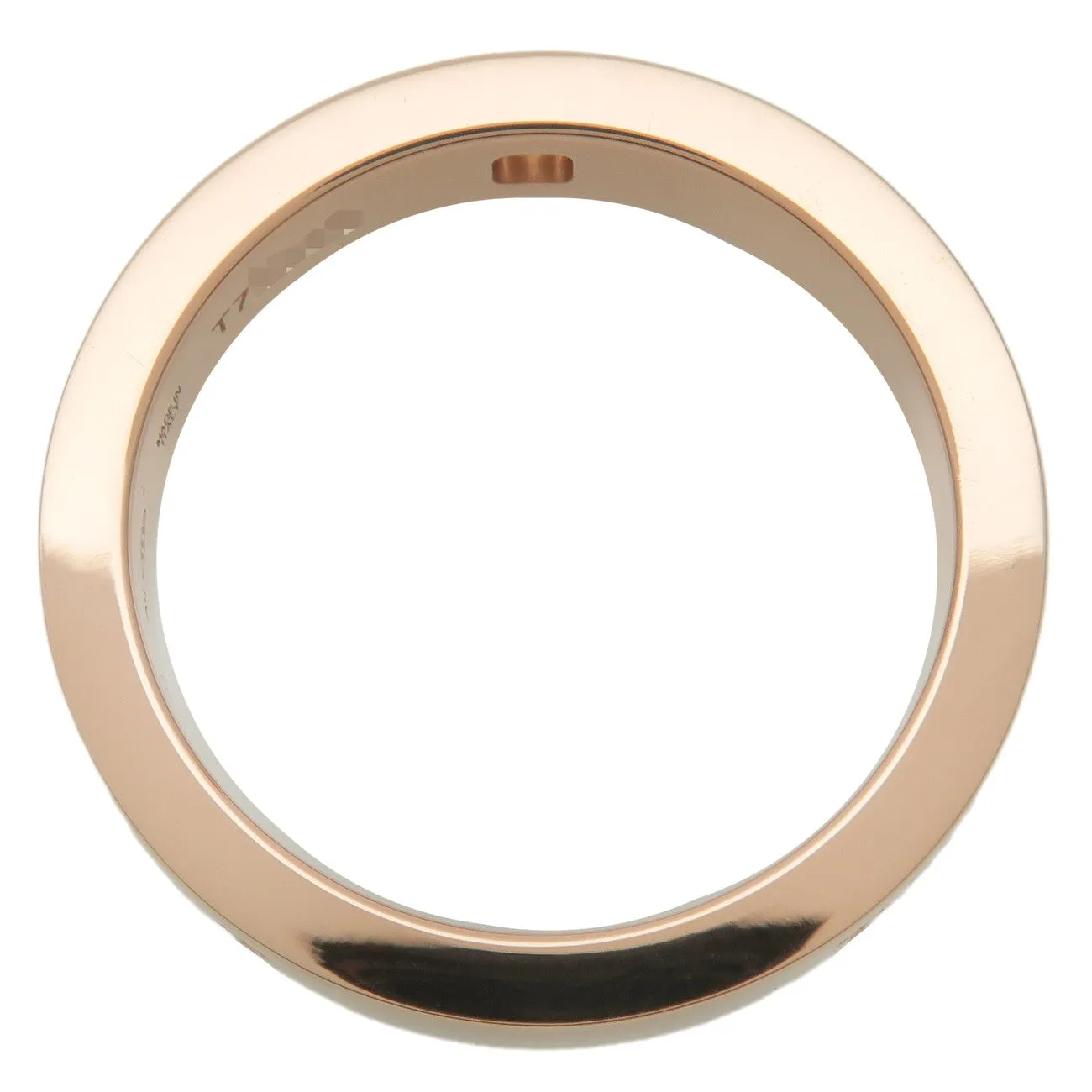 BVLGARI Double Logo 1P Diamond Ring 750PG RoseGold US5.5-6 EU50.5 Used