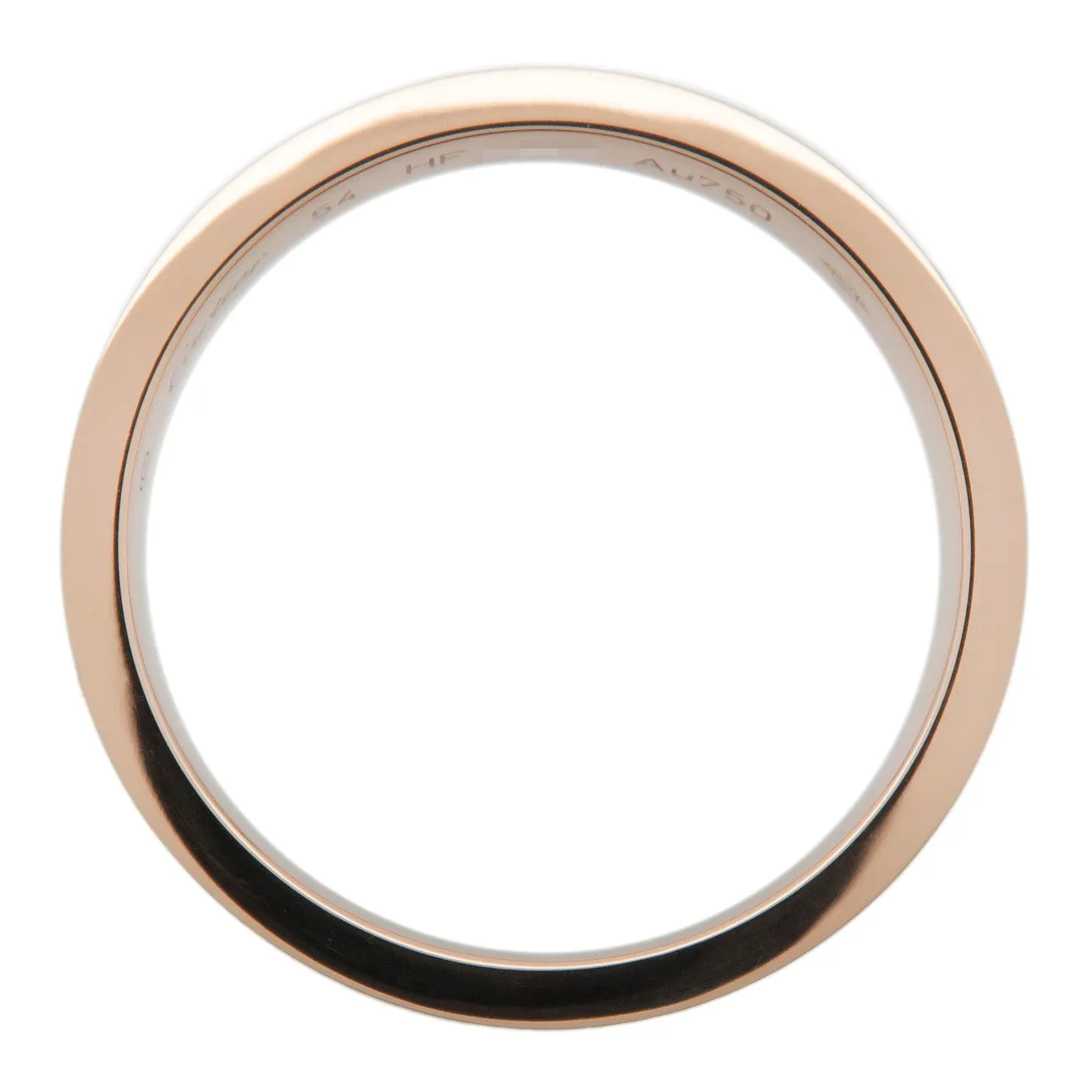 Cartier Engraved Ring K18 750PG Rose Gold #54 US7 EU53.5 HK15 Used