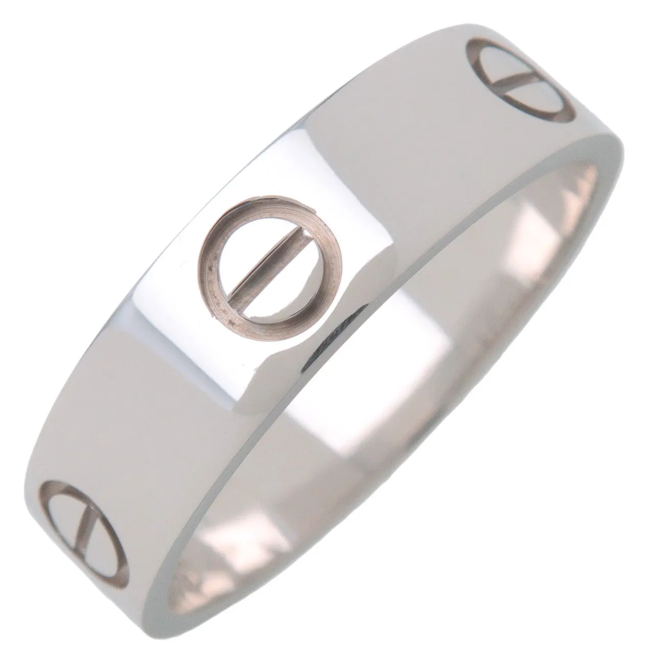 Cartier Love Ring #61 K18WG White Gold US9.5-10 EU60.5 HK21.5 Used