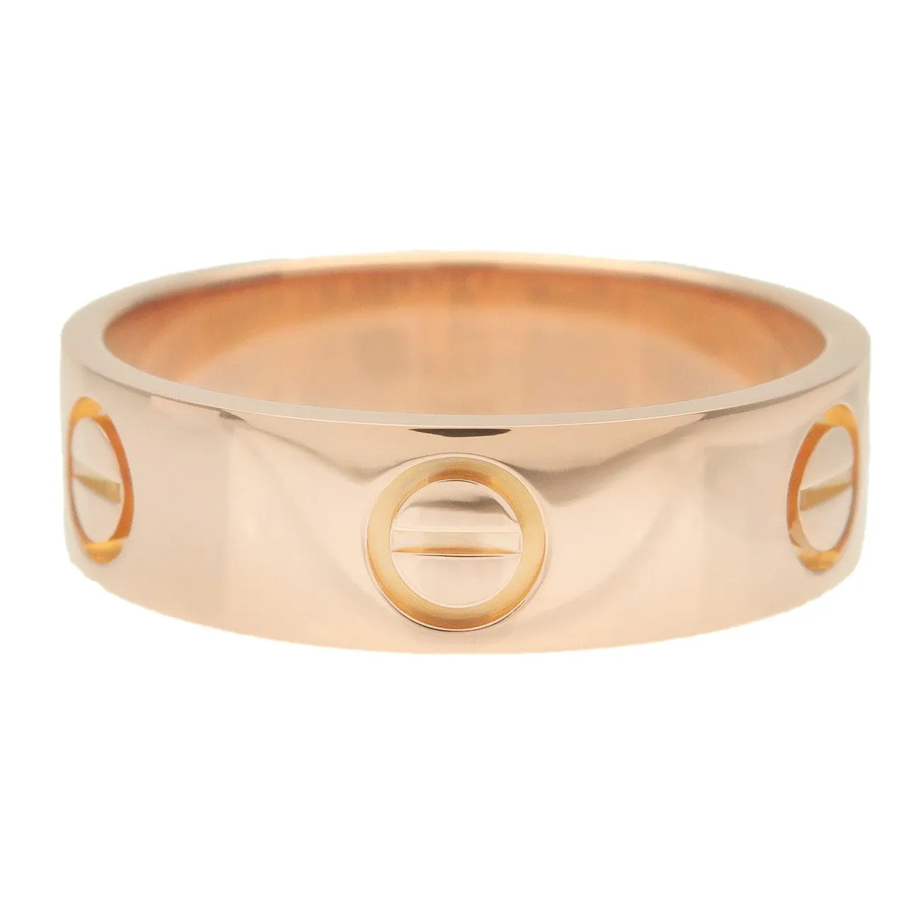 Cartier Love Ring K18PG 750PG Rose Gold #55 US7.5 EU55 HK16.5 Used
