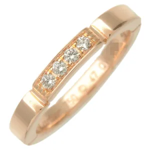 Cartier Maillon Panthere 4P Diamond Ring K18 750PG #47 US4 Used