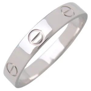 Cartier Mini Love Ring #60 K18WG White Gold US9-9.5 EU59.5 HK20.5 Used