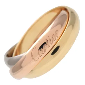 Cartier Trinity Ring MM K18 750YG/WG/PG #51 US5.5 EU51 HK12 Used