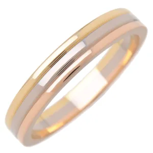 Cartier Vandome Three Color Ring K18 750YG/WG/PG #57 US8-8.5 Used