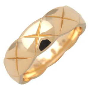 CHANEL COCO Crush Ring Medium #62 K18YG 750YG Yellow Gold J10571 Used