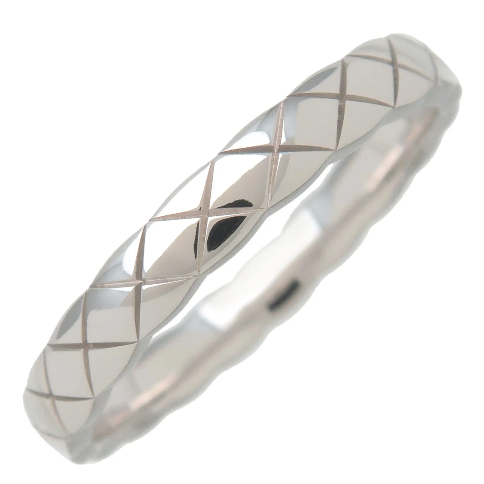 CHANEL COCO Crush Ring Mini K18WG 750WG #58 US8-8.5 J1179358 Used