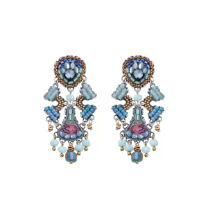 Chic Earrings Blue Bird Set, Crow
