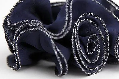 Chiffon Flower Scrunchie