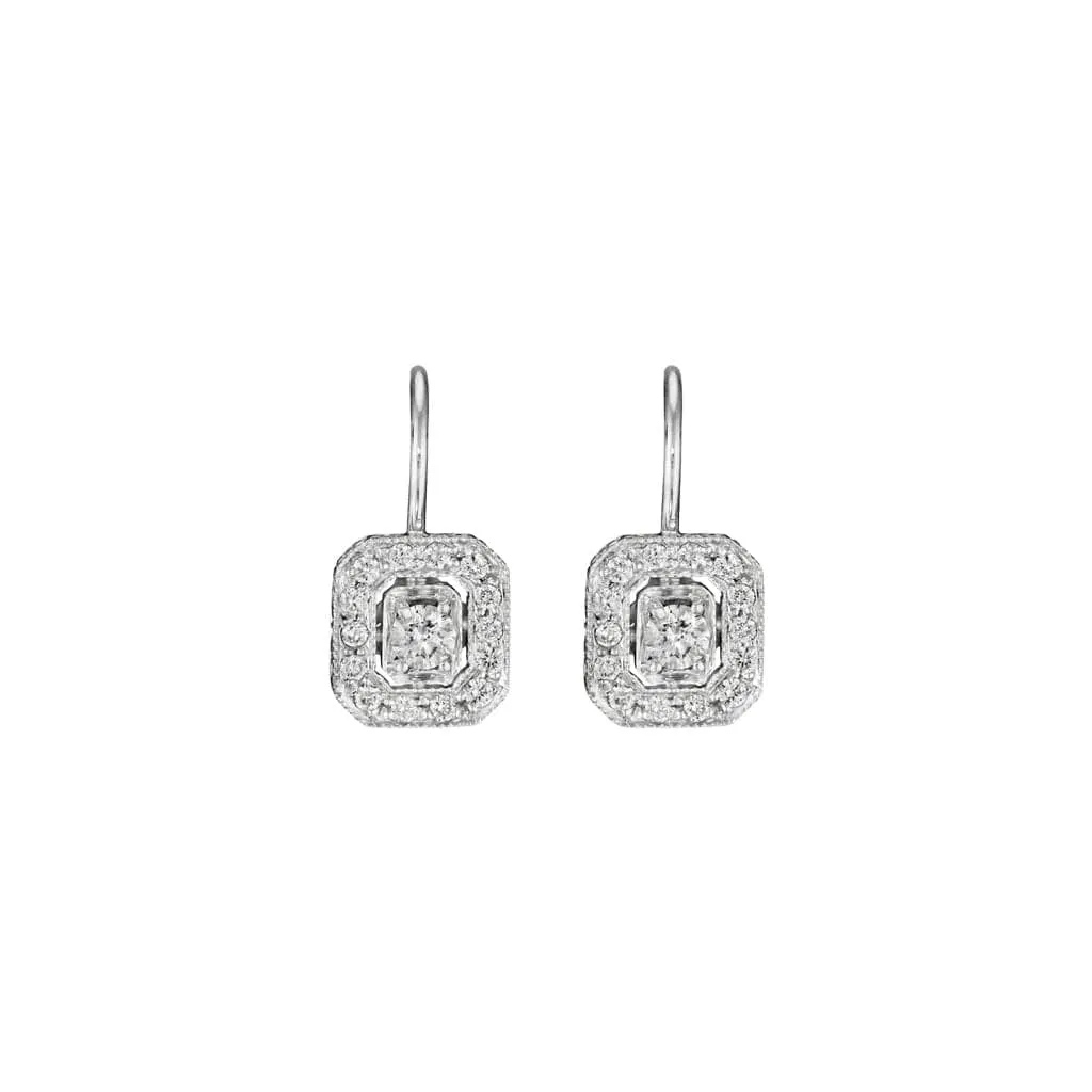 Classic Emerald Shape Earrings
