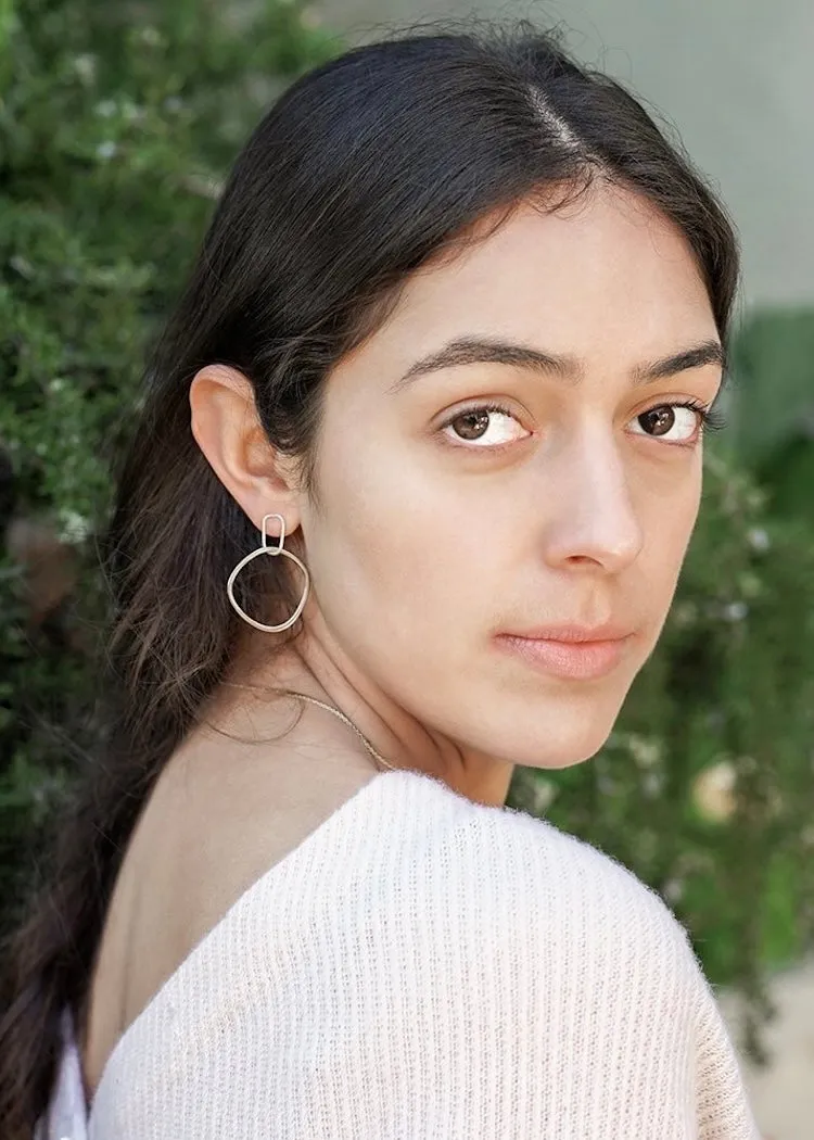 Colleen Mauer Designs | Interlocking Rectangle   Square Post Earrings