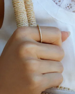 Crystal Pav?? Ring