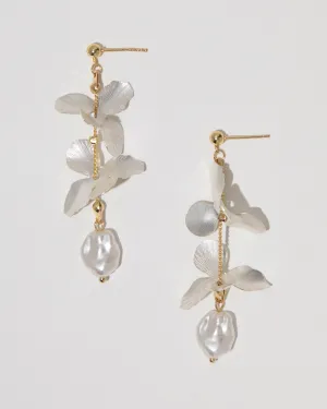 Dainty Iris Drop Earrings