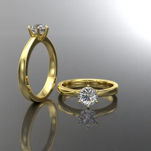 Daisy Collection - Gold Engagement Ring - 02DS14
