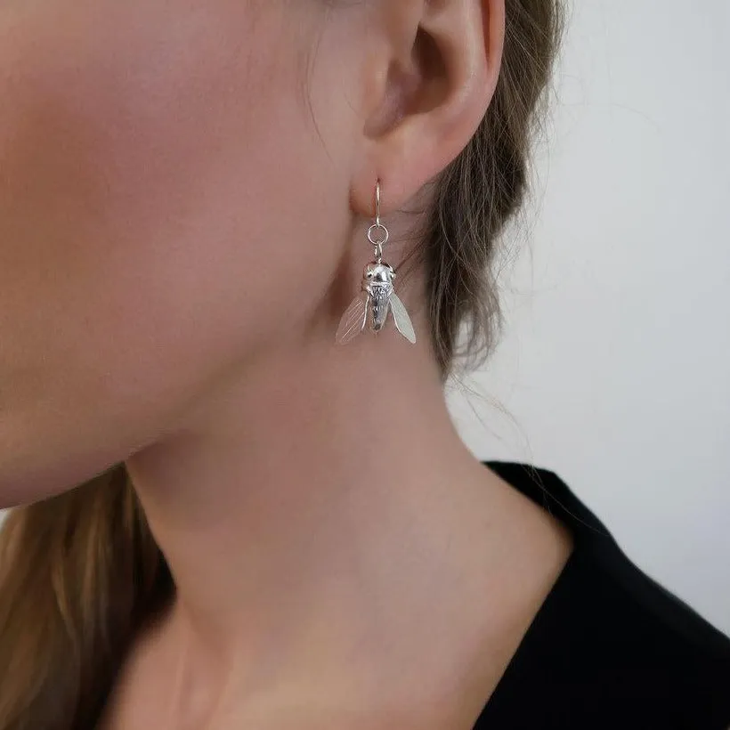 Dangling Bee Earrings