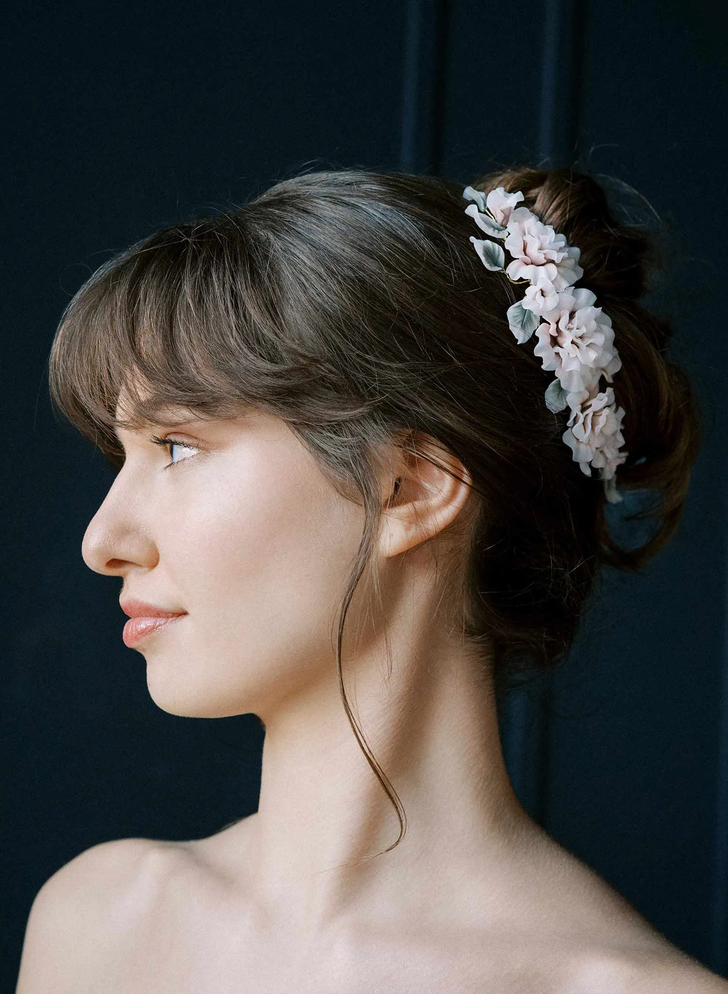 Decadent triple peony hair comb - Style #2558