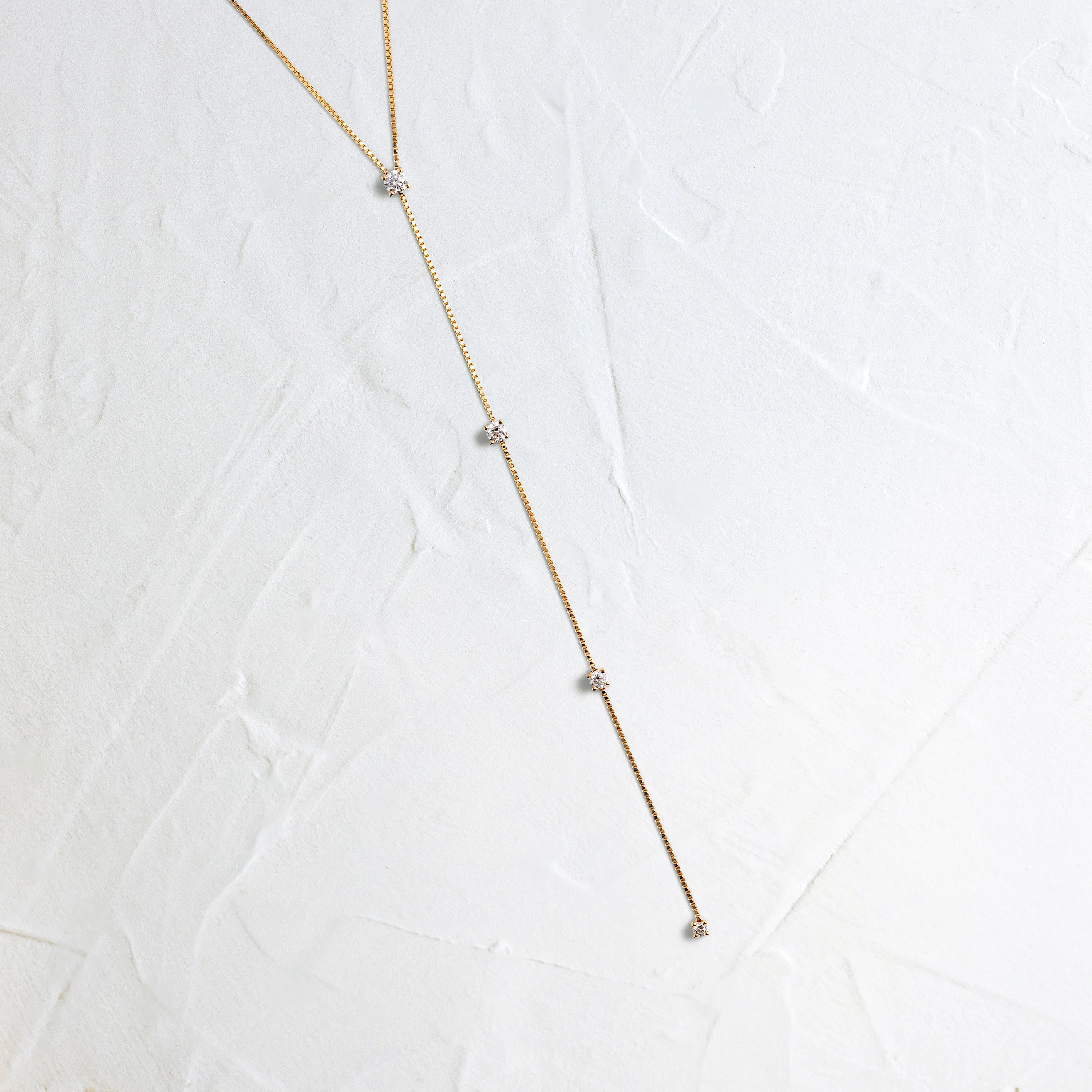 Diamond Callae Lariat Necklace - In Stock