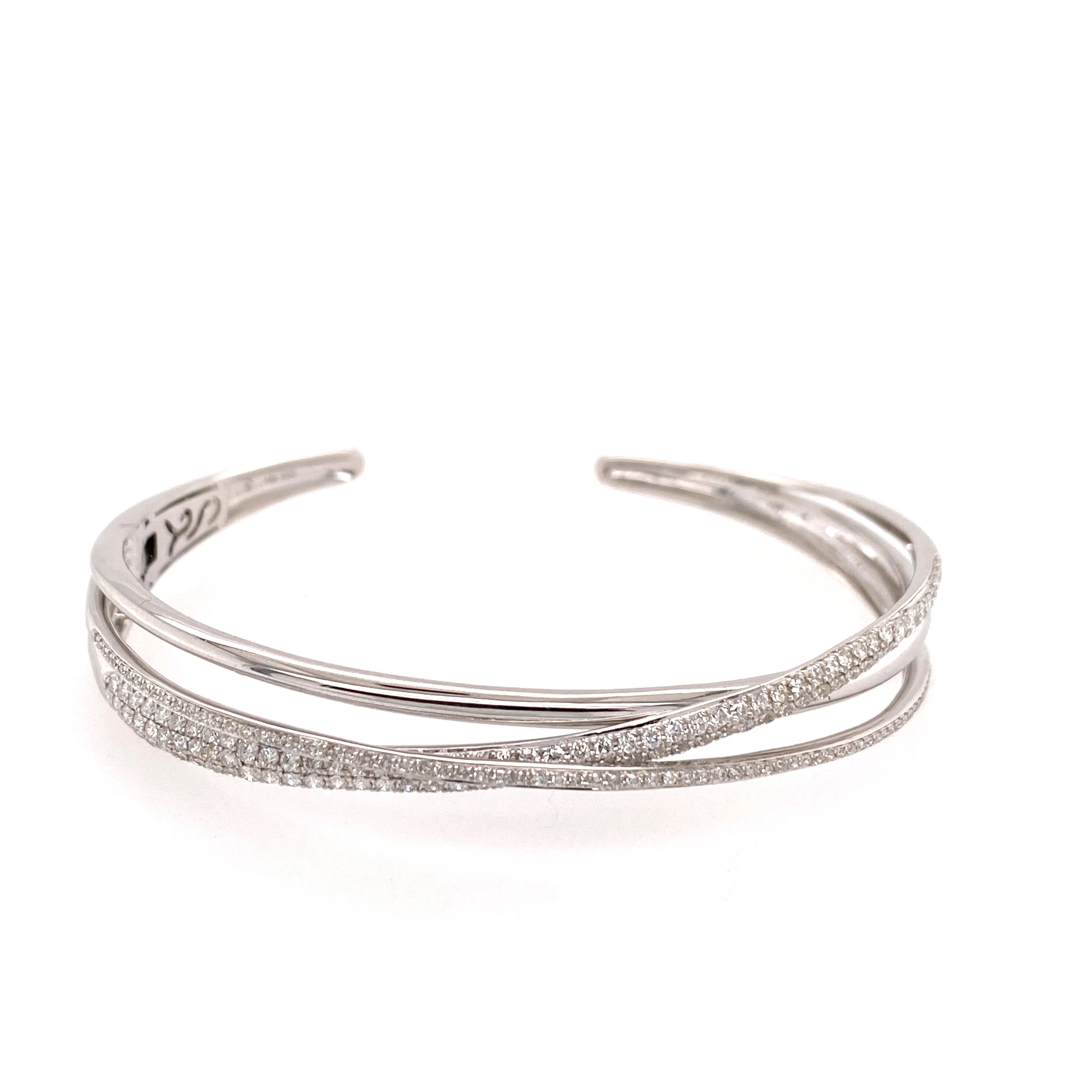 Diamond cuff bracelet