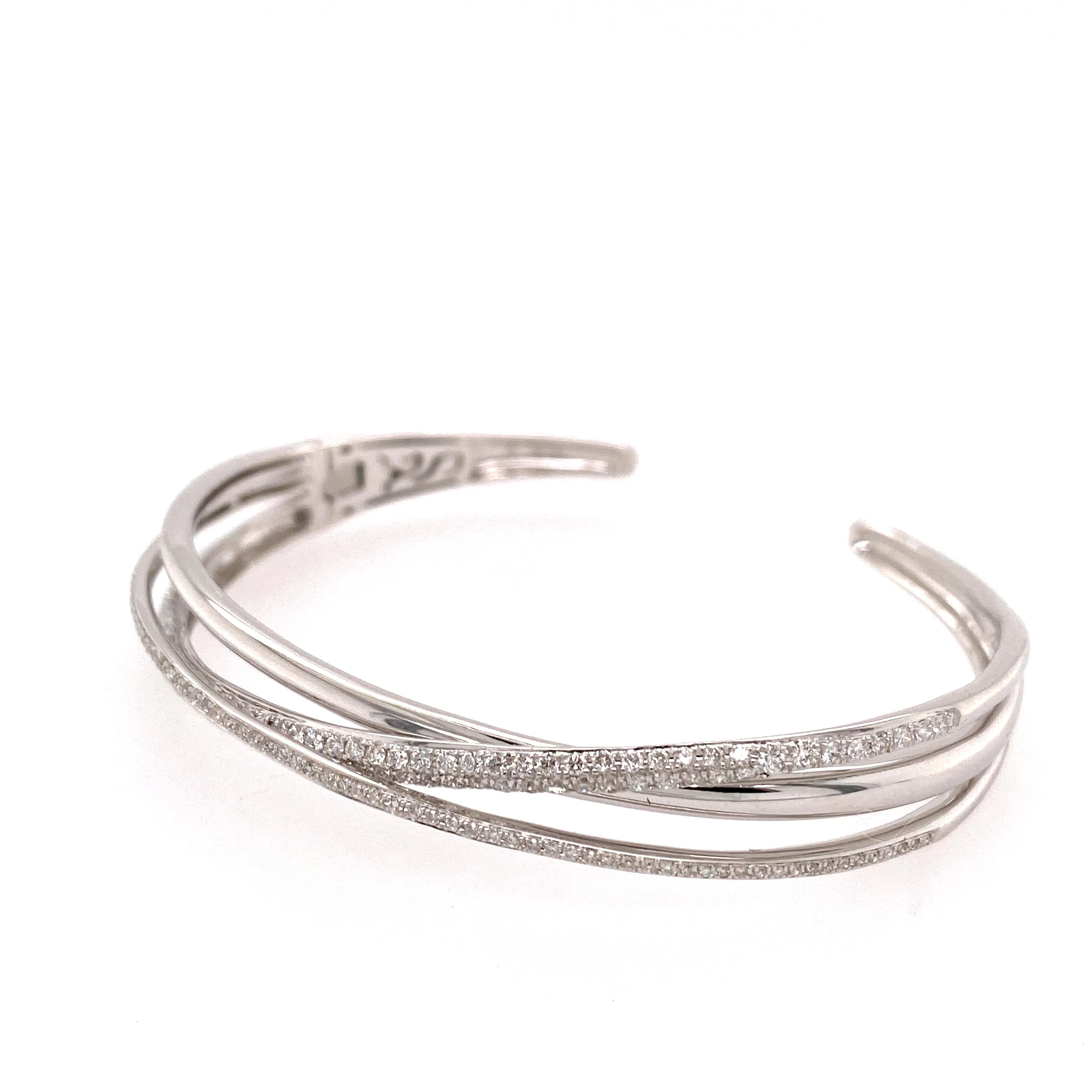 Diamond cuff bracelet