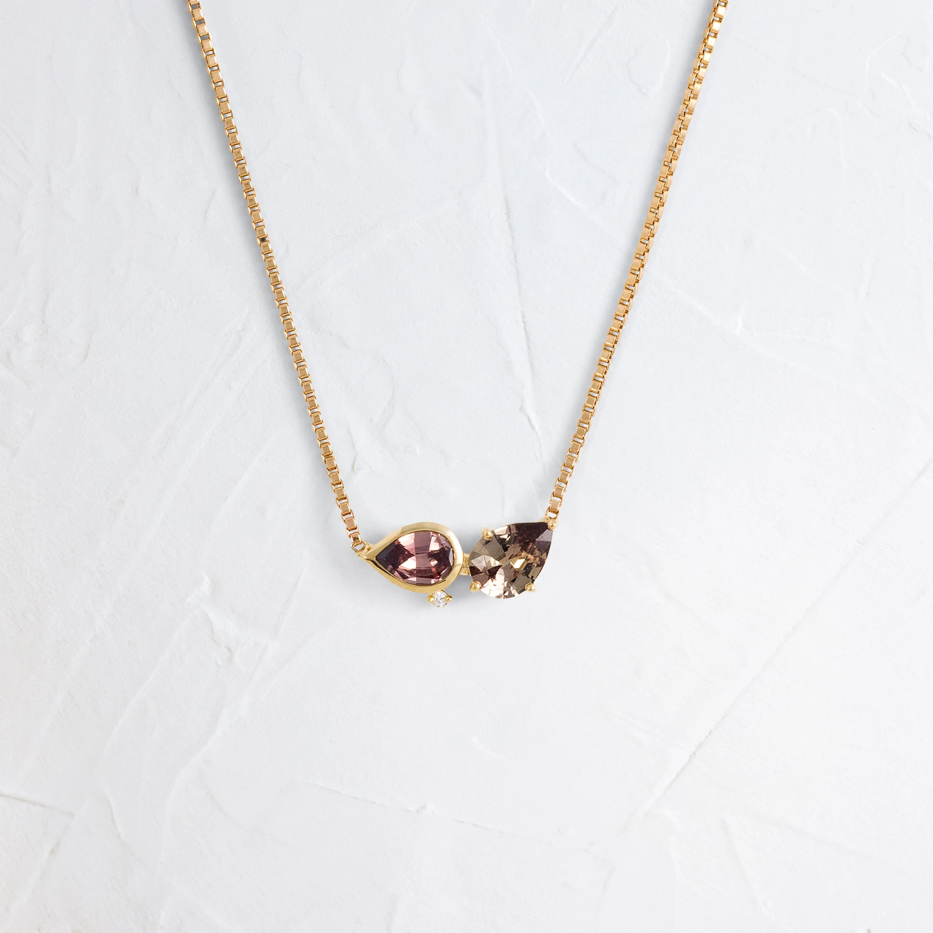Divide Necklace in Warm Sapphire