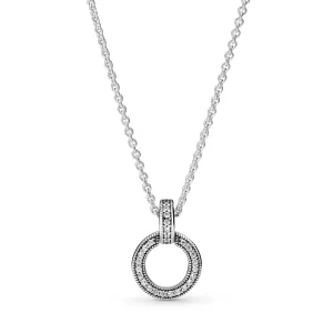 Double Circle Pendant & Necklace