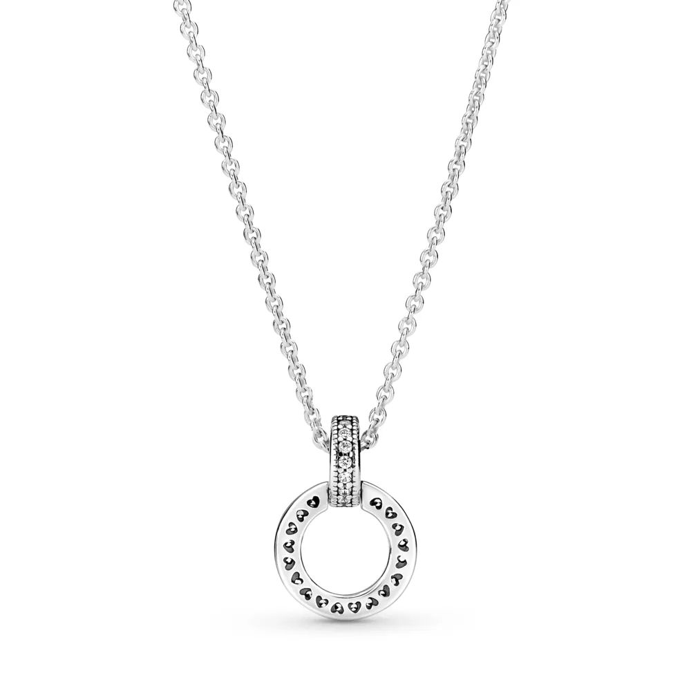 Double Circle Pendant & Necklace