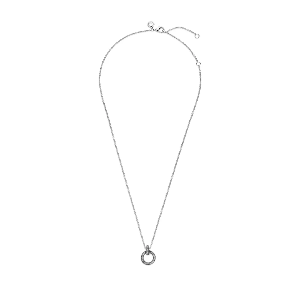 Double Circle Pendant & Necklace