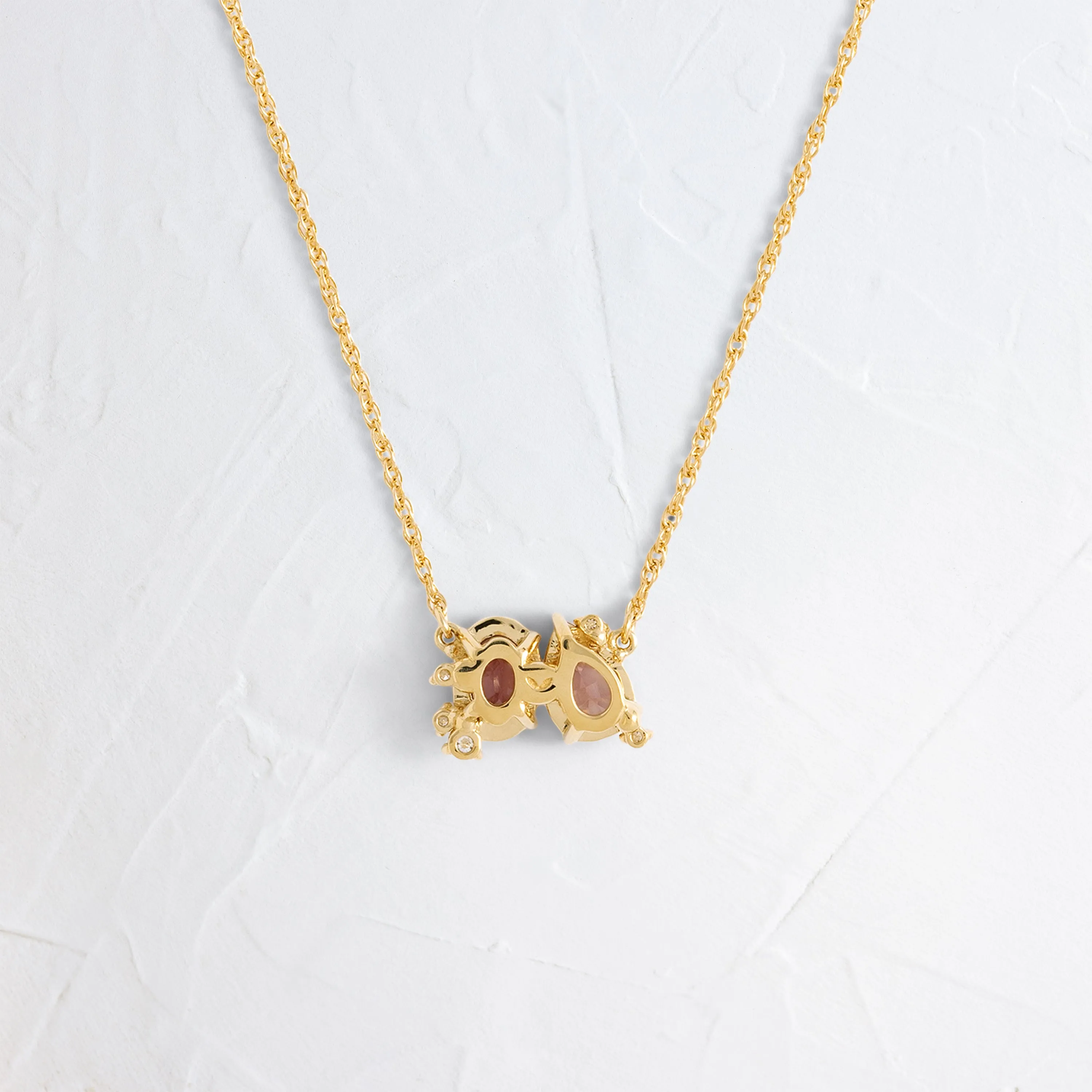 Duality Necklace in Warm Sapphire