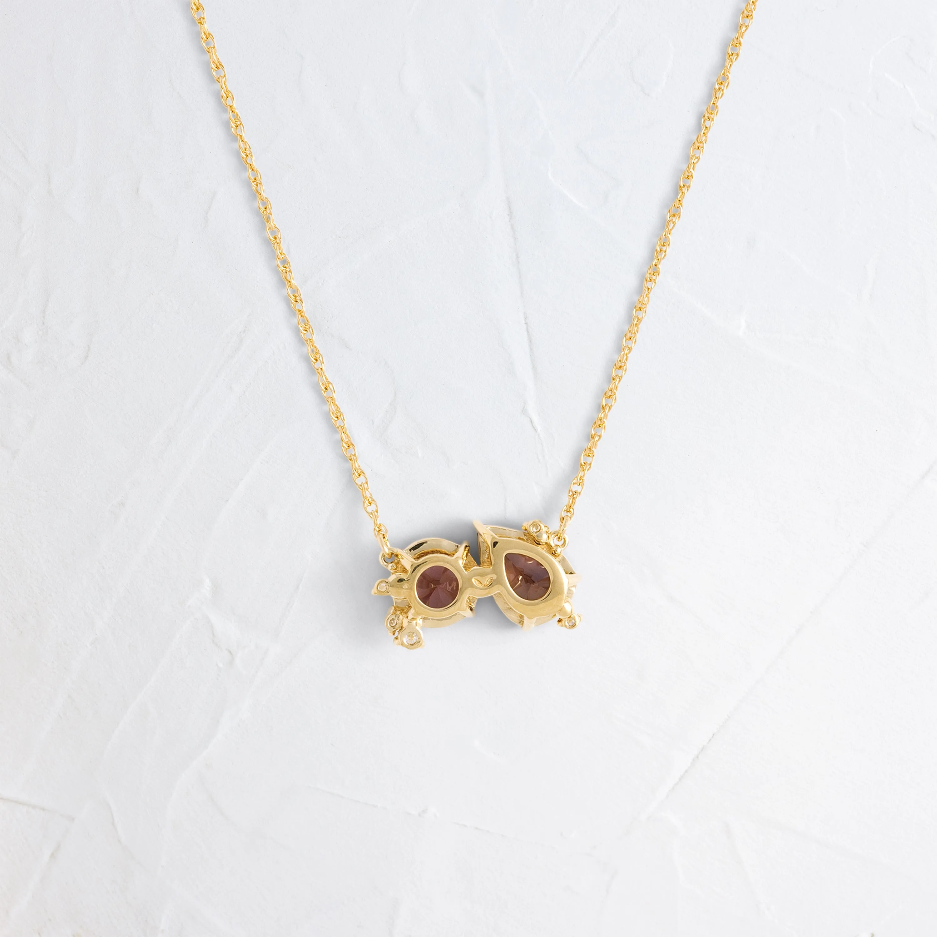 Duality Necklace in Warm Sapphire