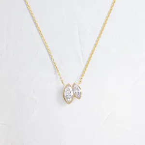 Duet Marquise Pendant - In Stock