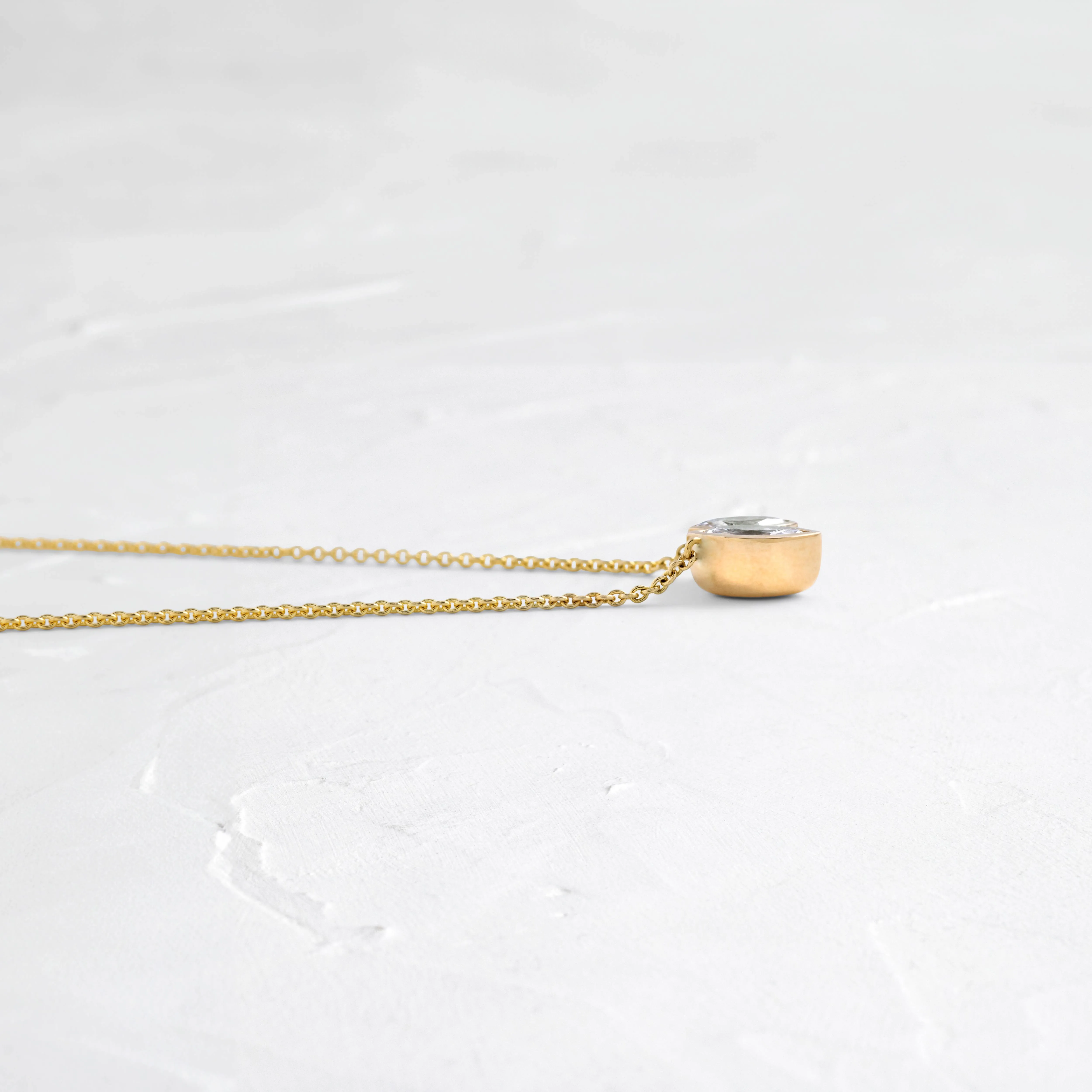 Duet Marquise Pendant - In Stock