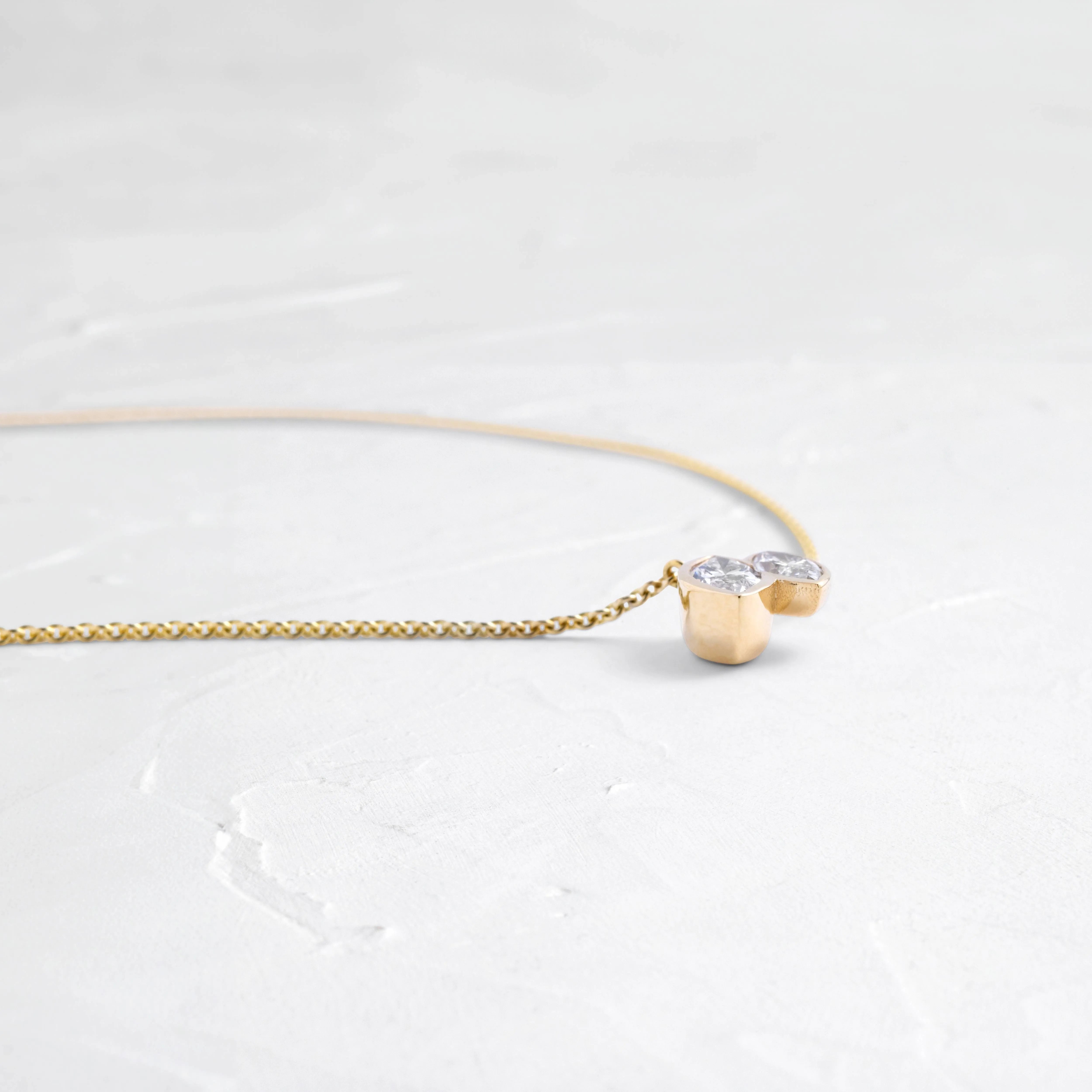 Duet Marquise Pendant - In Stock