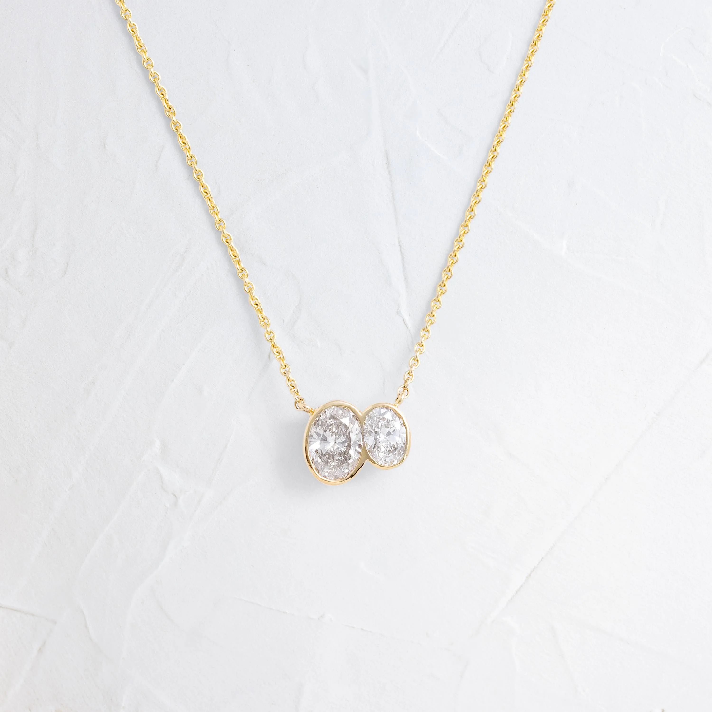 Duet Oval Pendant - In Stock